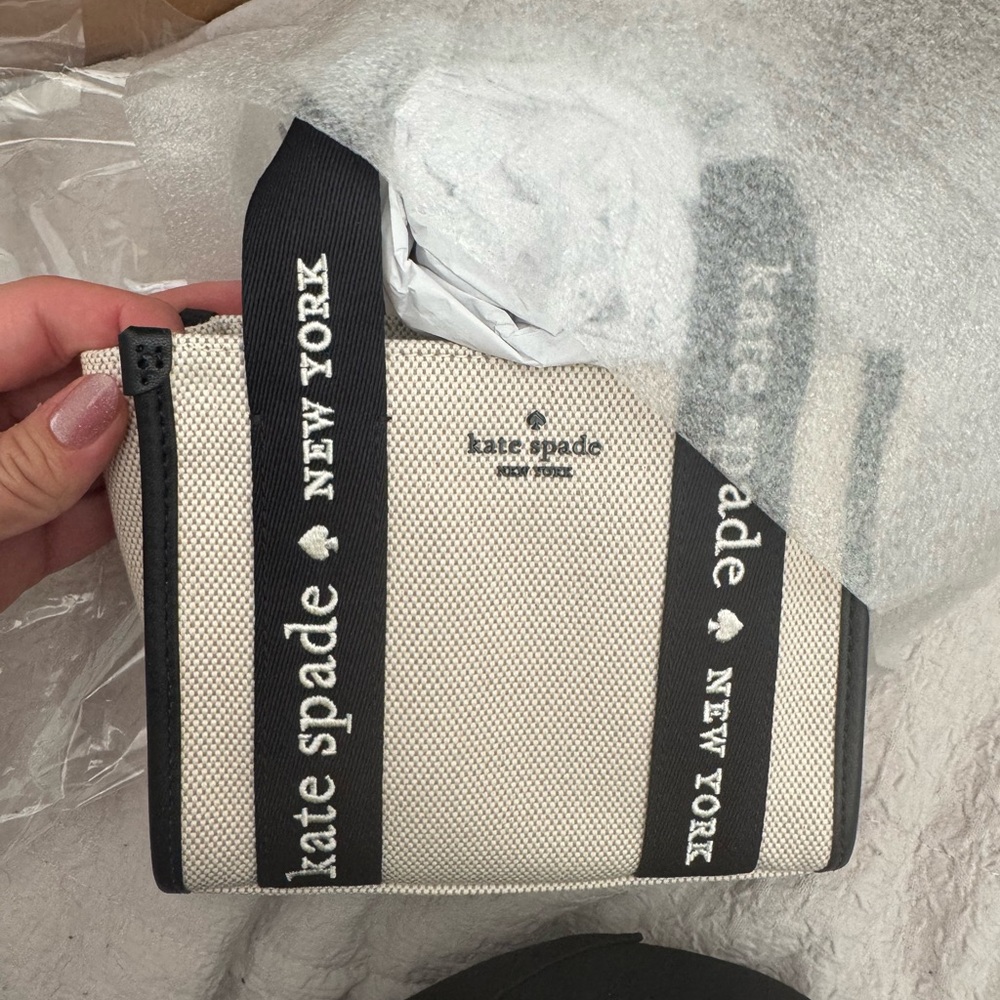 Kate Spade Black and Cream Mini Tote